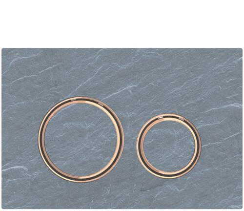 Geberit Sigma50 Yuvarlak Kumanda kapağı Arduvaz/Bronz 115.650.JM.1 - 1