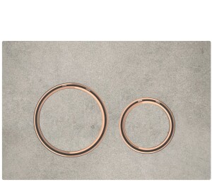 Geberit Sigma50 Yuvarlak Kumanda kapağı Beton Seramik/Bronz 115.650.JV.1 - Geberit
