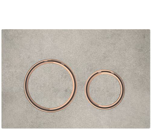 Geberit Sigma50 Yuvarlak Kumanda kapağı Beton Seramik/Bronz 115.650.JV.1 - 1