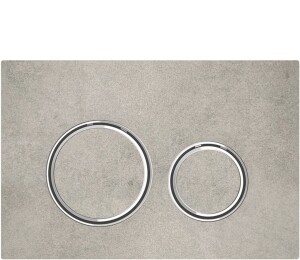 Geberit Sigma50 Yuvarlak Kumanda kapağı Beton Seramik /Krom 115.884.JV.1 - Geberit