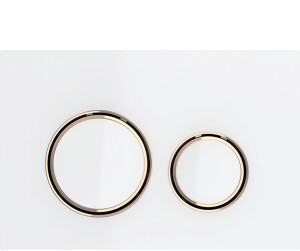 Geberit Sigma50 Yuvarlak Kumanda kapağı Beyaz Cam/Bronz 115.650.SI.1 - Geberit