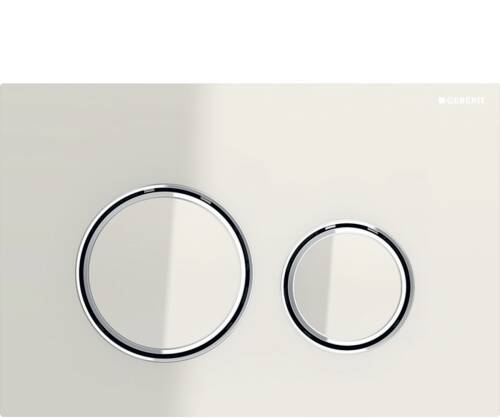 Geberit Sigma50 Yuvarlak Kumanda kapağı Kum Grisi Cam /Krom 115.884.JL.1 - 1