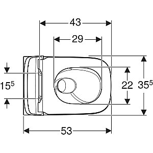 Geberit Smyle Kare TurboFluh Kanalsız Asma Klozet Seti 503.165.00.1 - 4