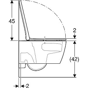 Geberit Smyle Kare TurboFluh Kanalsız Asma Klozet Seti 503.165.00.1 - 5