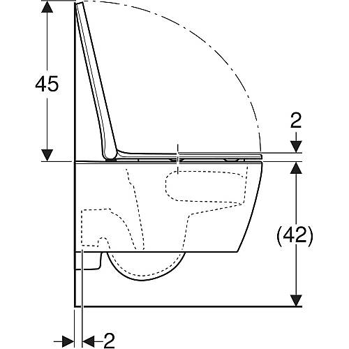 Geberit Smyle Kare TurboFluh Kanalsız Asma Klozet Seti 503.165.00.1 - 5