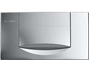 Geberit Twinline 200F Kumanda Kapağı Tek Basmalı Start-Stop Parlak Krom 115.222.21.1 - 1