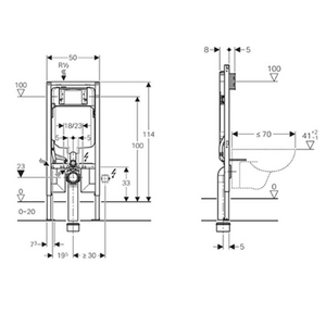 Geberit Gömme Rezervuar Alpha 8cm Alçıpan Duvar Tipi Duofix 458.175.00.1 - 2