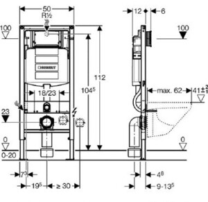 Gömme Rezervuar Sigma 12cm Duofix Alçıpan Duvar Tipi 111.300.00.5 - 4