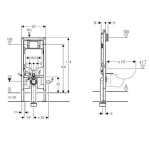 Geberit Gömme Rezervuar Sigma 8cm Alçıpan Duvar Tipi Duofix 111.796.00.1 - 2