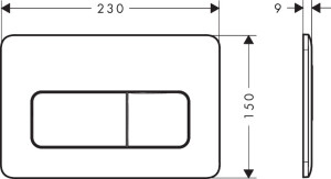 Hansgohe iFrame Original Q Kumanda Kapağı Mat Beyaz 66001700 - 3