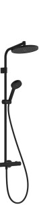 Hansgrohe Activera S Termostatik Duş Kolonu EcoSmart Mat Siyah 28078670 - Hansgrohe