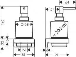 Hansgrohe AddStoris Diş fırçalığı Mat Bronz 41749140 - 2