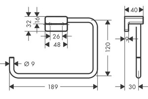 Hansgrohe AddStoris Havluluk Mat Beyaz 41754700 - 2