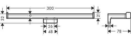 Hansgrohe AddStoris İkili tuvalet Kağıtlığı 41748000 - 2