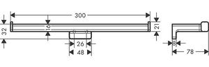 Hansgrohe AddStoris İkili tuvalet Kağıtlığı Parlak Altın 41748990 - 2