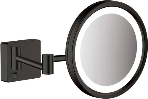 Hansgrohe AddStoris Makyaj Aynası LED'li Mat Siyah 41790670 - 1