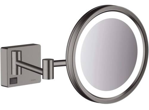 Hansgrohe AddStoris Makyaj Aynası LED'li Mat SiyahKrom 41790340 - 1