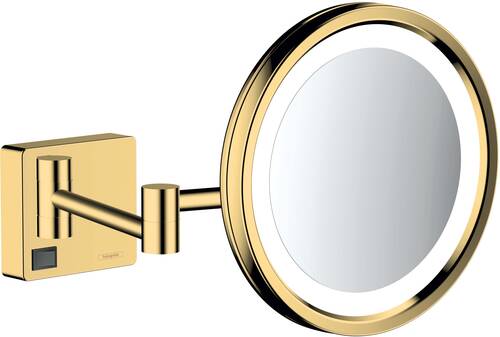 Hansgrohe AddStoris Makyaj Aynası LED'Lİ Parlak Altın 41790990 - 1