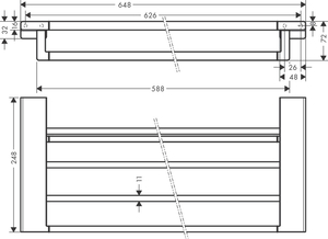 Hansgrohe AddStoris Raflı Havluluk 41751000 - 2