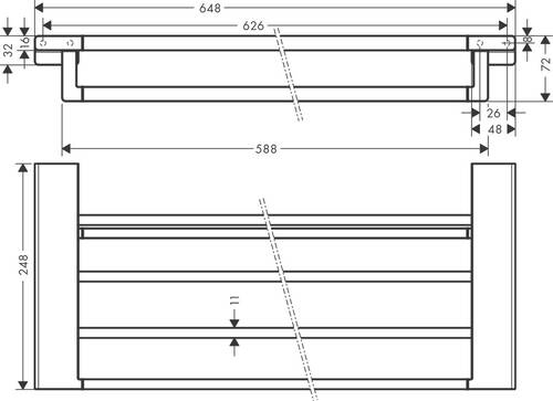 Hansgrohe AddStoris Raflı Havluluk 41751000 - 2