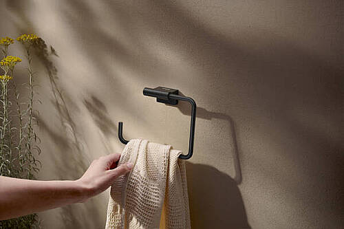 Hansgrohe AddStoris S Halka Havluluk Mat Siyah 41784670 - 2