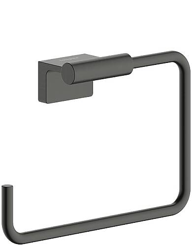 Hansgrohe AddStoris S Halka Havluluk Mat SiyahKrom 41784340 - 1