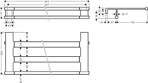 Hansgrohe AddStoris S Raflı Havluluk Mat Siyah 41781670 - 3