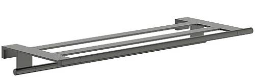 Hansgrohe AddStoris S Raflı Havluluk Mat SiyahKrom 41781340 - 1