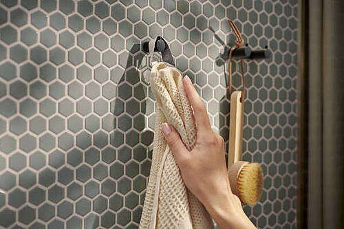 Hansgrohe AddStoris S Tekli Askı Mat Siyah 41762670 - 2