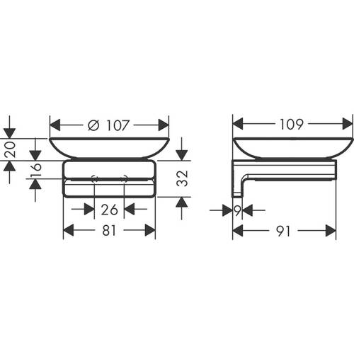 Hansgrohe AddStoris Sabunluk Parlak Altın 41746990 - 2