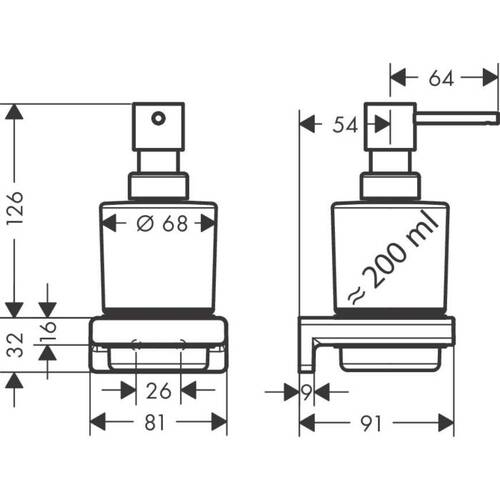 Hansgrohe AddStoris Sıvı Sabunluk Mat Beyaz 41745700 - 2