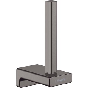 Hansgrohe AddStoris Yedek Tuvalet Kağıtlığı Mat SiyahKrom 41756340 - Hansgrohe