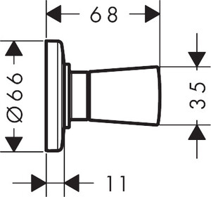 Hansgrohe Ankastre Stop Valf Logis 71970000 - 2