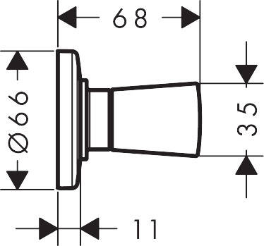 Hansgrohe Ankastre Stop Valf Logis 71970000 - 2