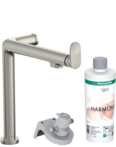 Hansgrohe Aqittura M91 Arıtmalı Eviye Bataryası 1jet Paslanmaz Çelik 76802800 - 1