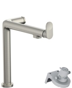 Hansgrohe Aqittura M91 Arıtmalı Eviye Bataryası 1jet Paslanmaz Çelik 76804800 - 1