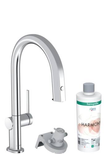 Hansgrohe Aqittura M91 Arıtmalı Eviye Bataryası Çekilebilir gaga 1jet sBox 76800000 - 1