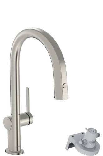 Hansgrohe Aqittura M91 Arıtmalı Eviye Bataryası Çekilebilir Gaga 1jet sBox Paslanmaz Çelik 76826800 - 1