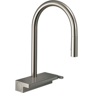 Hansgrohe Aquno Eviye Bataryası Paslanmaz Çelik 73831800 - 1