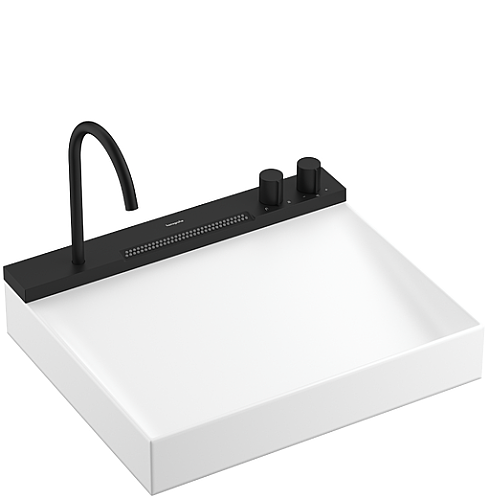 Hansgrohe Avalegra AquaUnit Bataryalı Lavabo 58 cm Mat Siyah 22472670 - 1