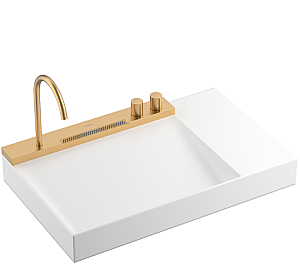 Hansgrohe Avalegra AquaUnit Bataryalı Lavabo 78 cm Mat Bronz 22473140 - Hansgrohe