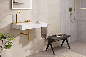 Hansgrohe Avalegra AquaUnit Bataryalı Lavabo 78 cm Mat Bronz 22473140 - 2