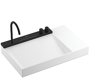 Hansgrohe Avalegra AquaUnit Bataryalı Lavabo 78 cm Mat Siyah 22473670 - Hansgrohe