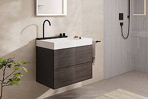 Hansgrohe Avalegra AquaUnit Bataryalı Lavabo 78 cm Mat Siyah 22473670 - 2