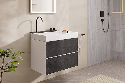 Hansgrohe Avalegra AquaUnit Bataryalı Lavabo 78 cm Mat SiyahKrom 22473340 - 2