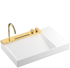 Hansgrohe Avalegra AquaUnit Bataryalı Lavabo 78 cm Parlak Altın 22473990 - Hansgrohe