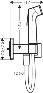 Hansgrohe Bidette E Taharet Seti Sıcak/Soğuk Su 29233000 - 3