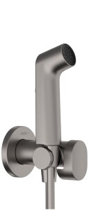 Hansgrohe Bidette S Taharet Seti Soğuk Su Mat SiyahKrom 29230340 - 1