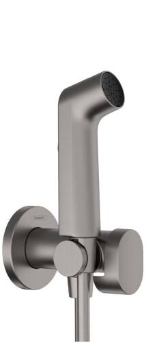 Hansgrohe Bidette S Taharet Seti Soğuk Su Mat SiyahKrom 29230340 - 1