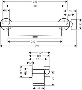 Hansgrohe Comfort Tutamak Raf ve Duş Askısı İle 26328400 - 3